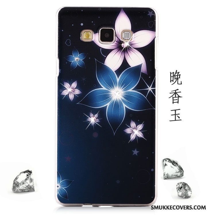 Etui Samsung Galaxy A8 Strass Lyse Telefon, Cover Samsung Galaxy A8 Beskyttelse Mesh Lilla