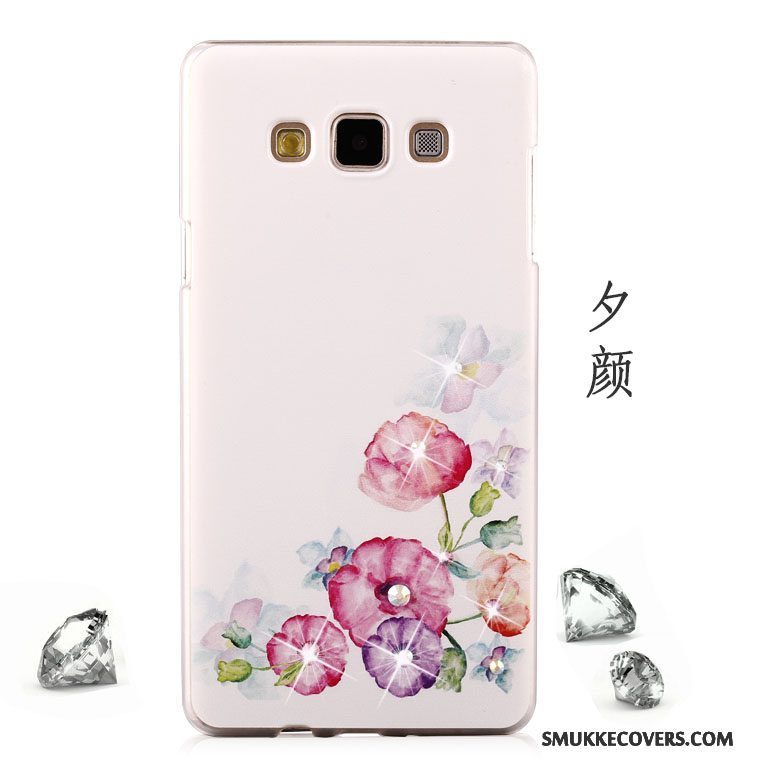 Etui Samsung Galaxy A8 Strass Lyse Telefon, Cover Samsung Galaxy A8 Beskyttelse Mesh Lilla