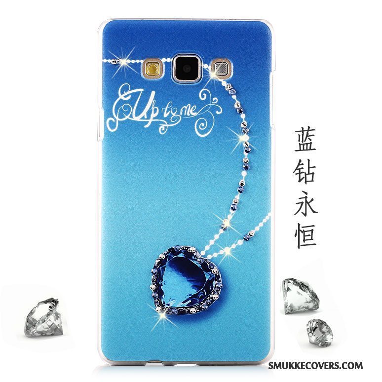 Etui Samsung Galaxy A8 Strass Lyse Telefon, Cover Samsung Galaxy A8 Beskyttelse Mesh Lilla