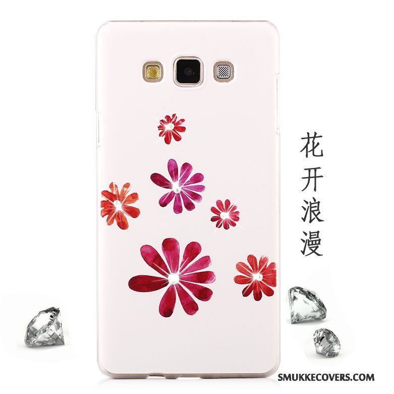 Etui Samsung Galaxy A8 Strass Lyse Telefon, Cover Samsung Galaxy A8 Beskyttelse Mesh Lilla