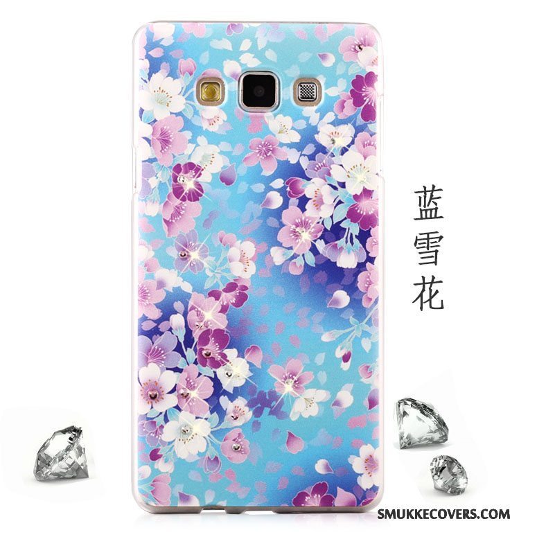 Etui Samsung Galaxy A8 Strass Lyse Telefon, Cover Samsung Galaxy A8 Beskyttelse Mesh Lilla