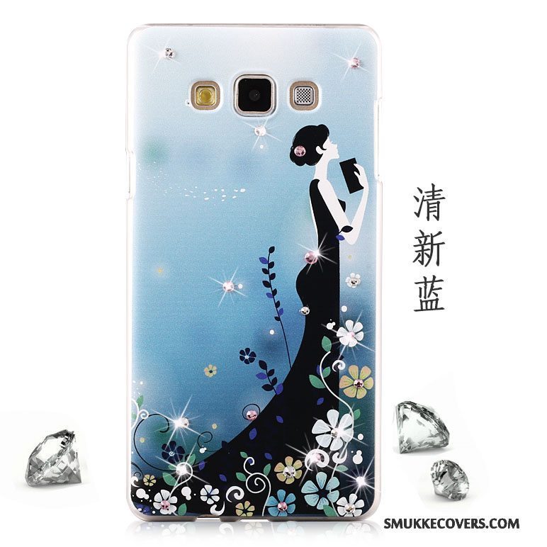 Etui Samsung Galaxy A8 Strass Lyse Telefon, Cover Samsung Galaxy A8 Beskyttelse Mesh Lilla