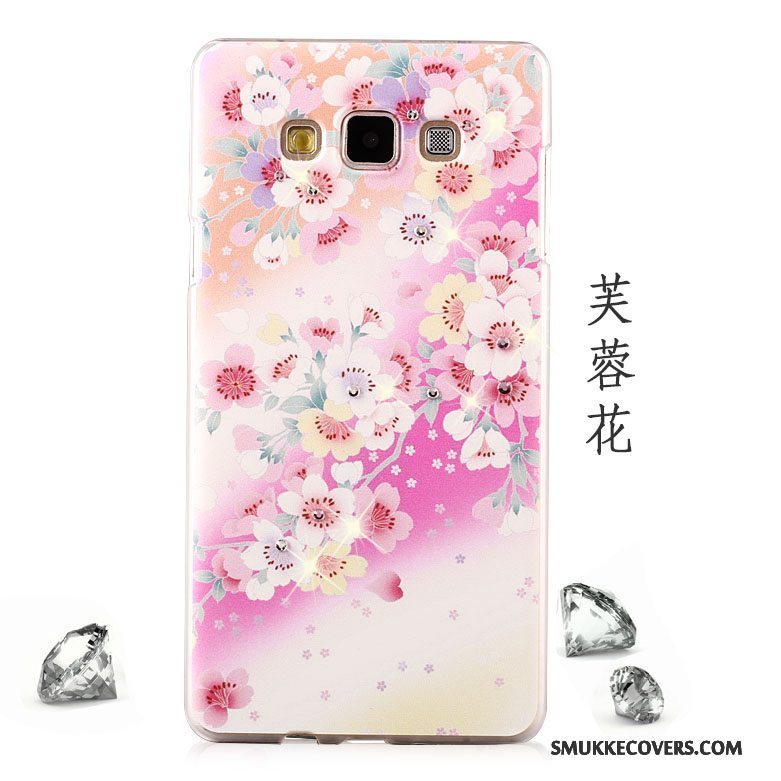 Etui Samsung Galaxy A8 Strass Lyse Telefon, Cover Samsung Galaxy A8 Beskyttelse Mesh Lilla