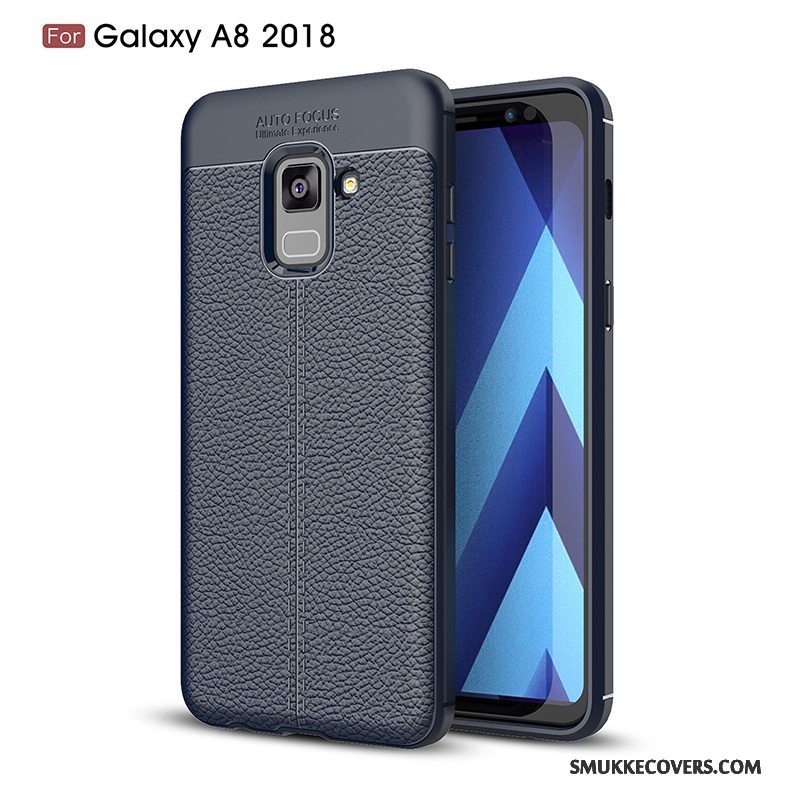 Etui Samsung Galaxy A8+ Tasker Telefonny, Cover Samsung Galaxy A8+ Beskyttelse Sort Anti-fald