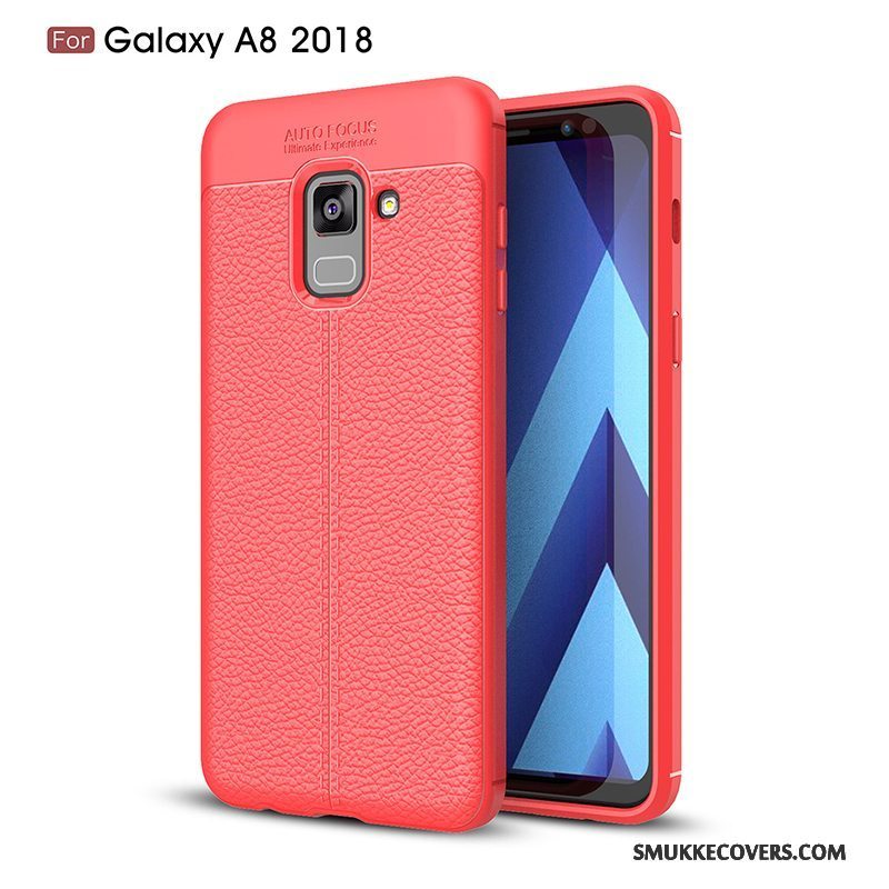 Etui Samsung Galaxy A8+ Tasker Telefonny, Cover Samsung Galaxy A8+ Beskyttelse Sort Anti-fald