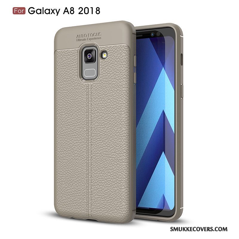 Etui Samsung Galaxy A8+ Tasker Telefonny, Cover Samsung Galaxy A8+ Beskyttelse Sort Anti-fald