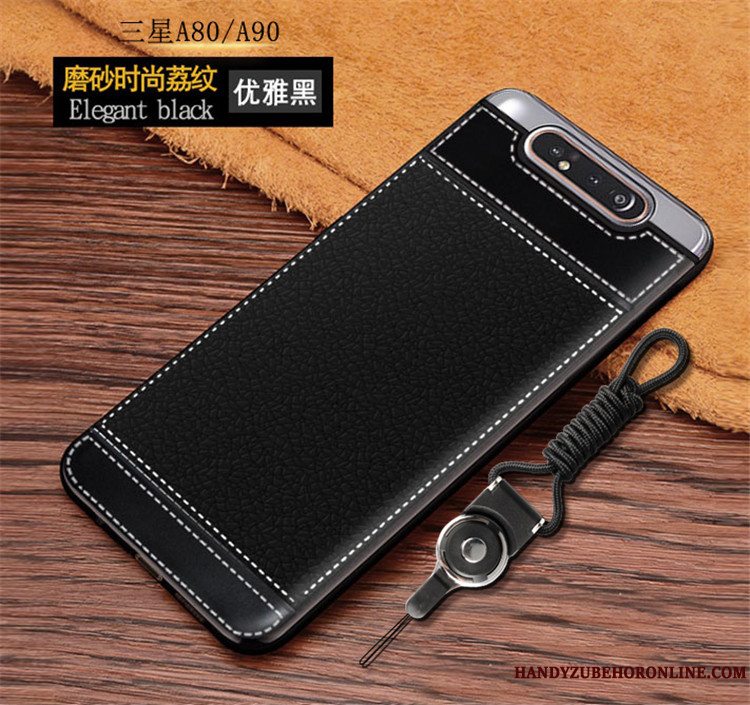 Etui Samsung Galaxy A80 Blød Simple Anti-fald, Cover Samsung Galaxy A80 Tasker Telefonnubuck