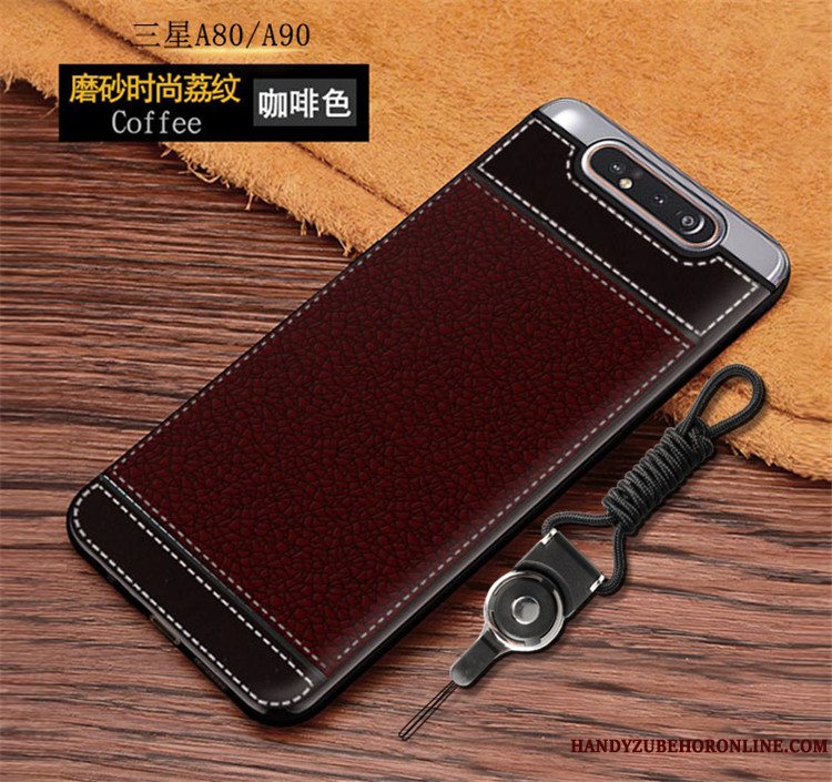 Etui Samsung Galaxy A80 Blød Simple Anti-fald, Cover Samsung Galaxy A80 Tasker Telefonnubuck