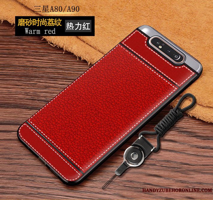 Etui Samsung Galaxy A80 Blød Simple Anti-fald, Cover Samsung Galaxy A80 Tasker Telefonnubuck