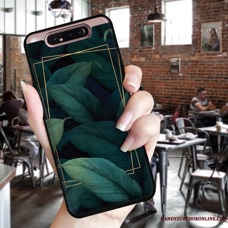 Etui Samsung Galaxy A80 Blød Telefonvind, Cover Samsung Galaxy A80 Beskyttelse Rød Anti-fald