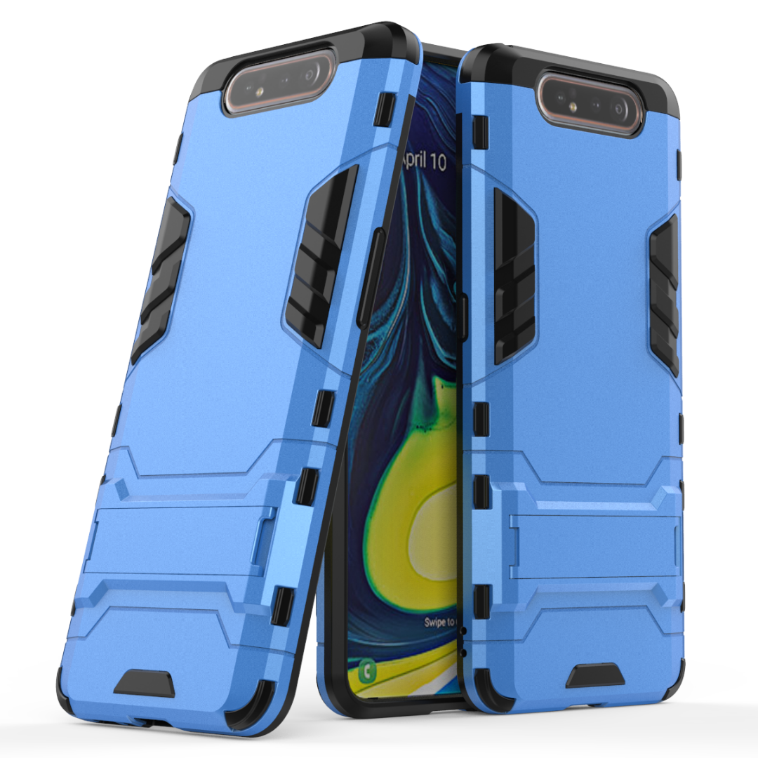 Etui Samsung Galaxy A80 Tasker Telefonrød, Cover Samsung Galaxy A80 Support Anti-fald Hård