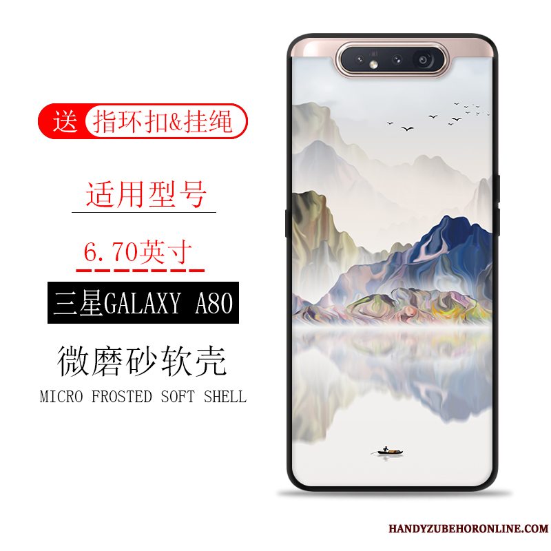 Etui Samsung Galaxy A80 Tasker Trend Scenery, Cover Samsung Galaxy A80 Blød Blæk Anti-fald