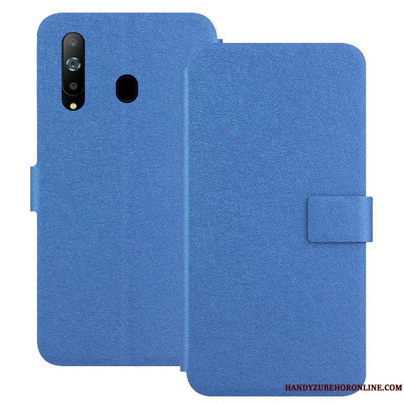 Etui Samsung Galaxy A8s Beskyttelse Hvid Magnetisk Spænde, Cover Samsung Galaxy A8s Blød Telefon