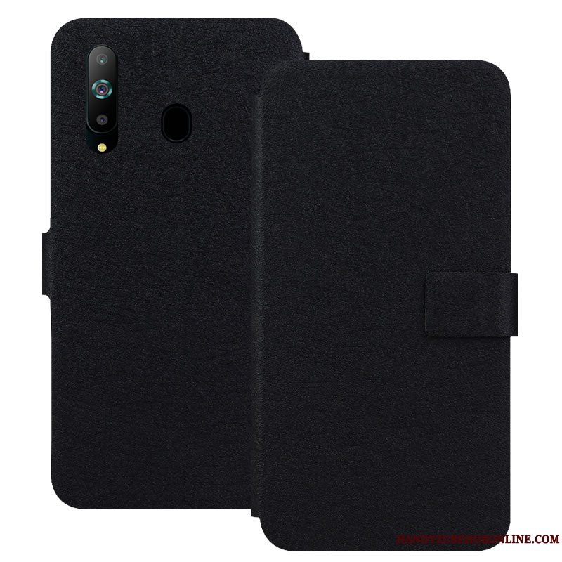 Etui Samsung Galaxy A8s Beskyttelse Hvid Magnetisk Spænde, Cover Samsung Galaxy A8s Blød Telefon