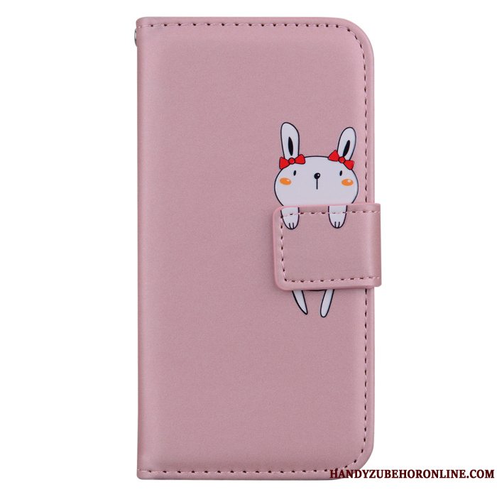 Etui Samsung Galaxy A8s Cartoon Anti-fald Orange, Cover Samsung Galaxy A8s Folio Telefon