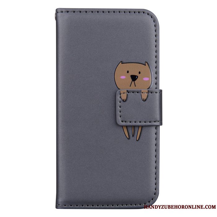 Etui Samsung Galaxy A8s Cartoon Anti-fald Orange, Cover Samsung Galaxy A8s Folio Telefon