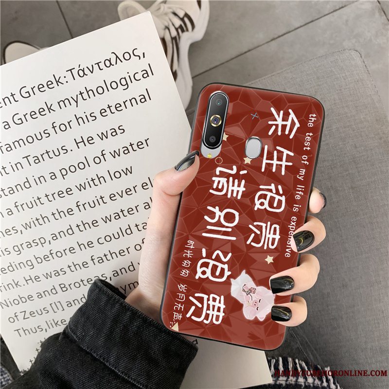 Etui Samsung Galaxy A8s Cartoon Sort Rombe, Cover Samsung Galaxy A8s Silikone Trend Telefon