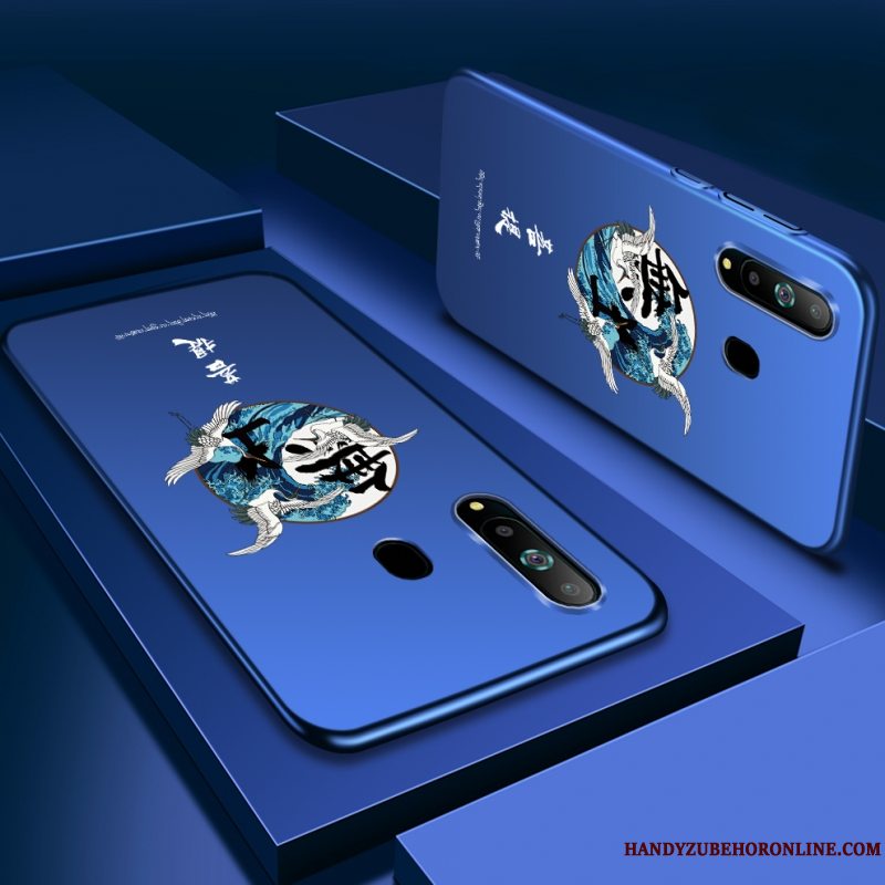 Etui Samsung Galaxy A8s Guld Telefon, Cover Samsung Galaxy A8s Rød Sort