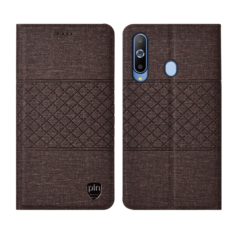 Etui Samsung Galaxy A8s Læder Blå Telefon, Cover Samsung Galaxy A8s Tasker Mesh Anti-fald