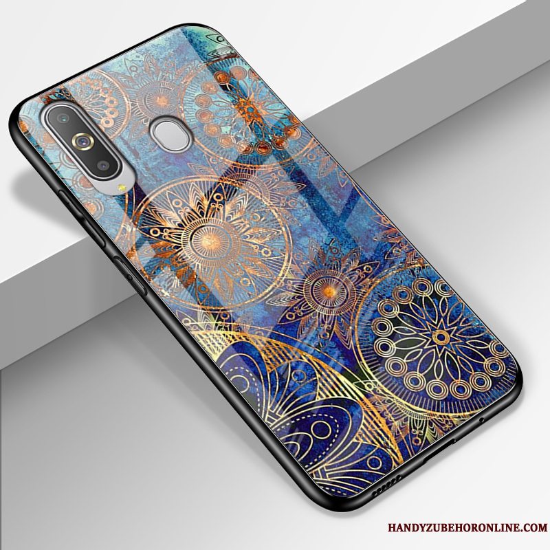 Etui Samsung Galaxy A8s Malet Telefonanti-fald, Cover Samsung Galaxy A8s Beskyttelse Stjerneklar Rød