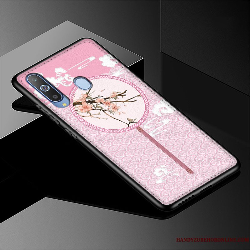 Etui Samsung Galaxy A8s Relief Kinesisk Stil Trend, Cover Samsung Galaxy A8s Kreativ Grøn Anti-fald