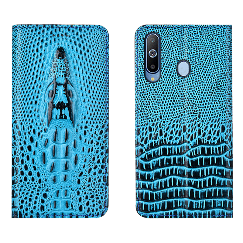 Etui Samsung Galaxy A8s Tasker Anti-fald Gul, Cover Samsung Galaxy A8s Læder Telefon