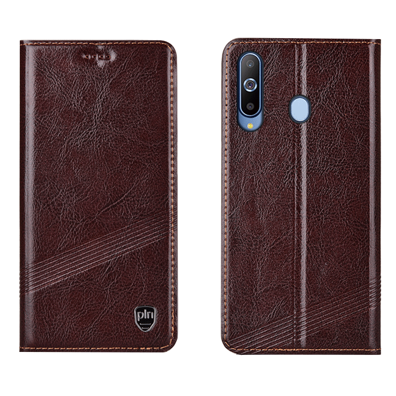 Etui Samsung Galaxy A8s Tasker Anti-fald Rød, Cover Samsung Galaxy A8s Læder Telefon