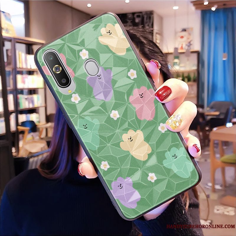 Etui Samsung Galaxy A8s Tasker Frisk Blomster, Cover Samsung Galaxy A8s Beskyttelse Mønster Lille Sektion