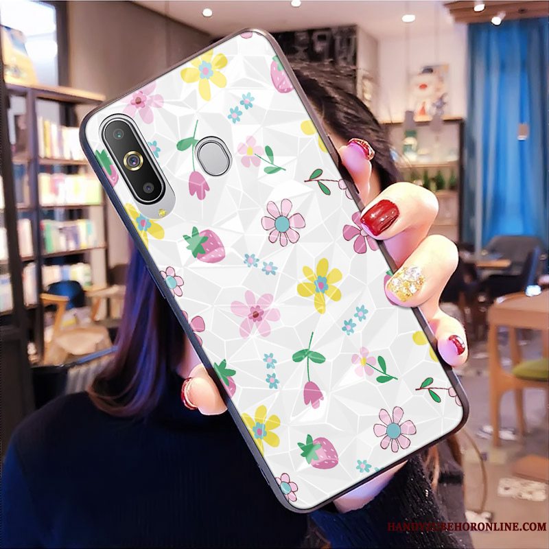 Etui Samsung Galaxy A8s Tasker Frisk Blomster, Cover Samsung Galaxy A8s Beskyttelse Mønster Lille Sektion