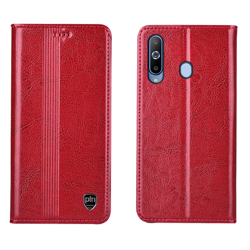 Etui Samsung Galaxy A8s Tasker Sort Telefon, Cover Samsung Galaxy A8s Læder Anti-fald