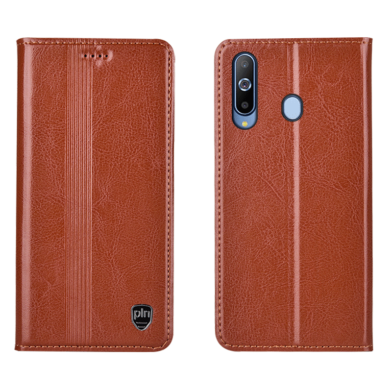 Etui Samsung Galaxy A8s Tasker Sort Telefon, Cover Samsung Galaxy A8s Læder Anti-fald