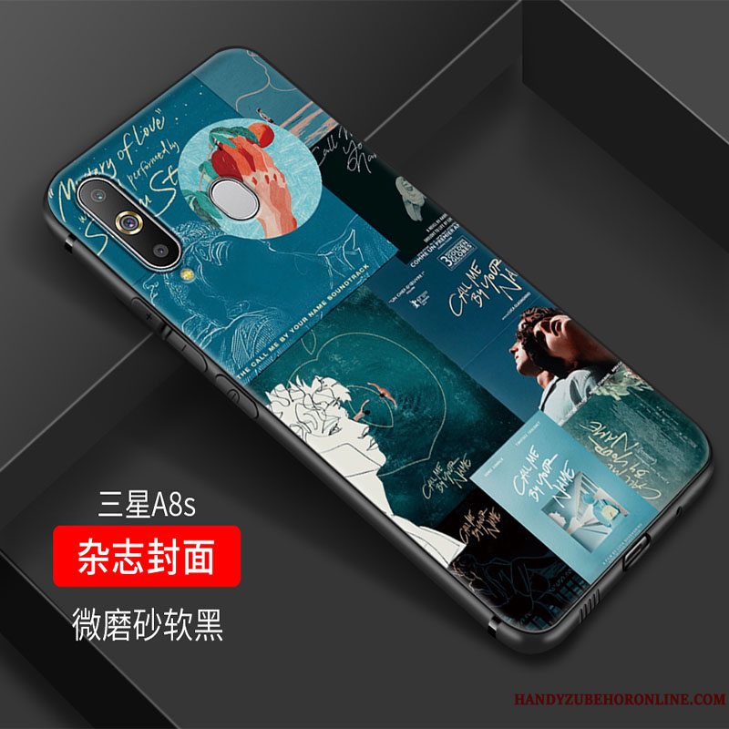 Etui Samsung Galaxy A8s Vintage Gul Reminiscens, Cover Samsung Galaxy A8s Blød Trend Telefon