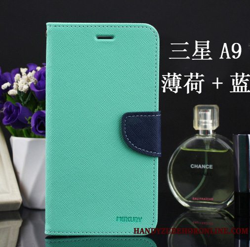 Etui Samsung Galaxy A9 2018 Beskyttelse Blå Anti-fald, Cover Samsung Galaxy A9 2018 Blød Telefon