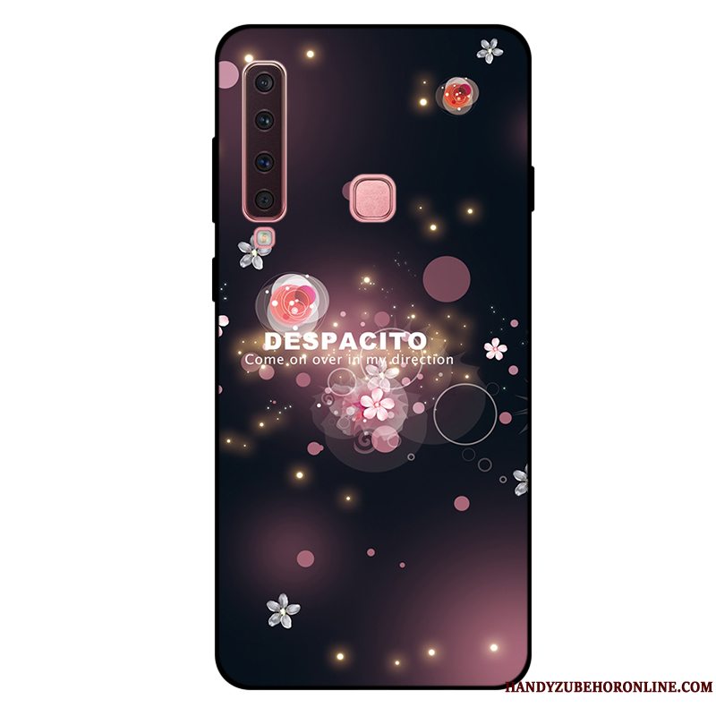 Etui Samsung Galaxy A9 2018 Beskyttelse Lille Sektion Lilla, Cover Samsung Galaxy A9 2018 Tasker Frisk Anti-fald