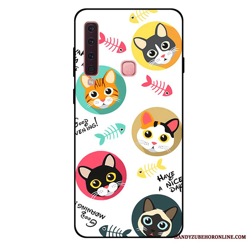 Etui Samsung Galaxy A9 2018 Beskyttelse Lille Sektion Lilla, Cover Samsung Galaxy A9 2018 Tasker Frisk Anti-fald