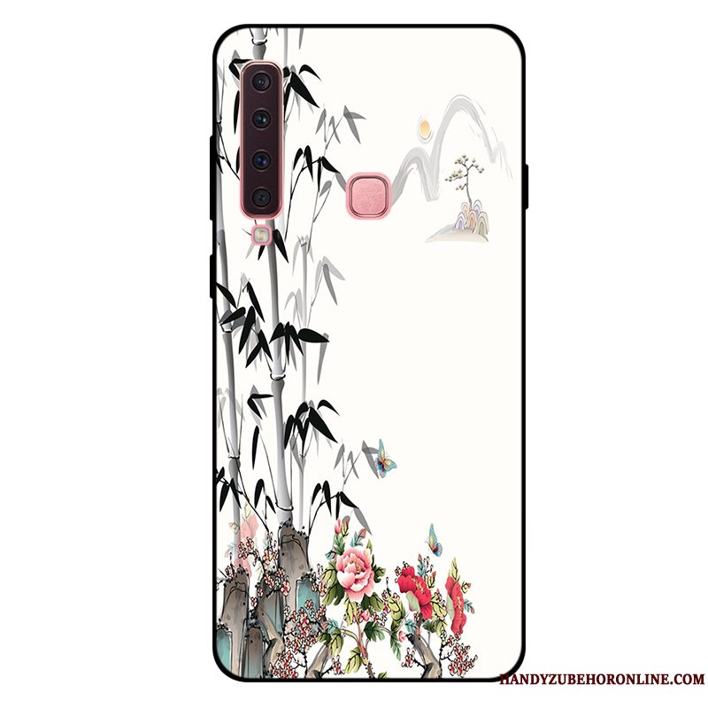 Etui Samsung Galaxy A9 2018 Beskyttelse Lille Sektion Lilla, Cover Samsung Galaxy A9 2018 Tasker Frisk Anti-fald