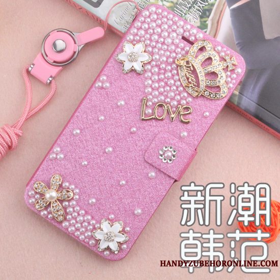 Etui Samsung Galaxy A9 2018 Beskyttelse Telefonlyserød, Cover Samsung Galaxy A9 2018 Læder Anti-fald