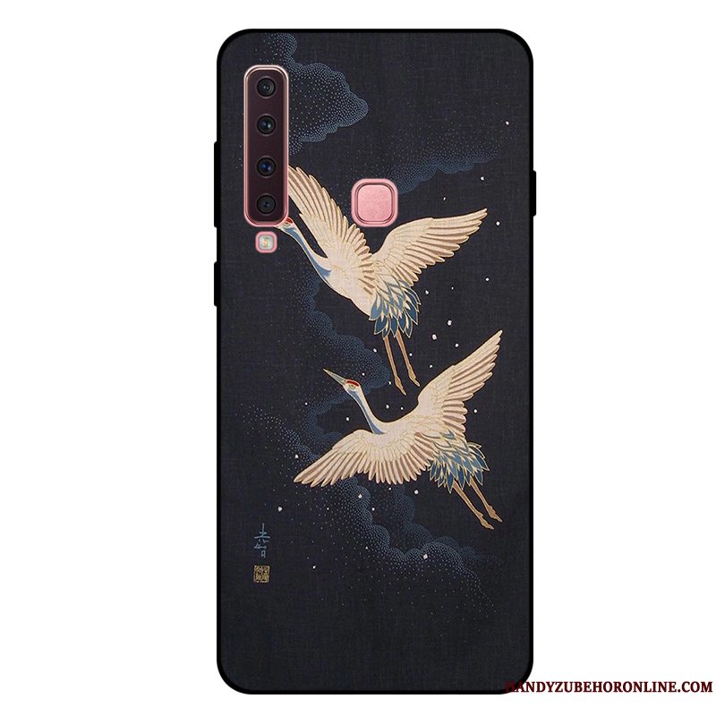 Etui Samsung Galaxy A9 2018 Cartoon Telefonanti-fald, Cover Samsung Galaxy A9 2018 Blød Rød