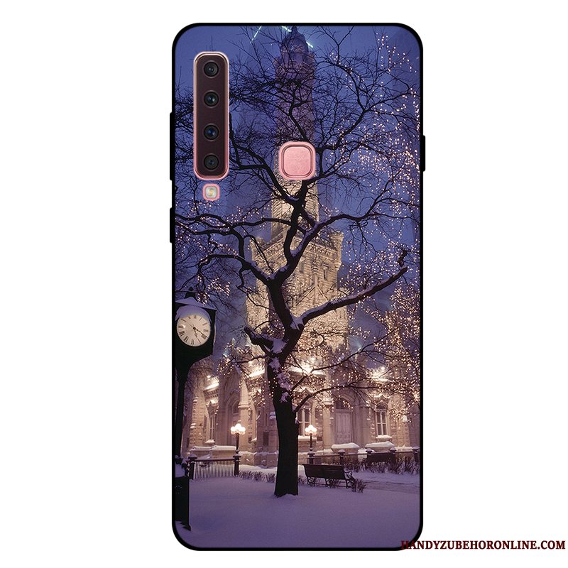 Etui Samsung Galaxy A9 2018 Cartoon Telefonanti-fald, Cover Samsung Galaxy A9 2018 Blød Rød