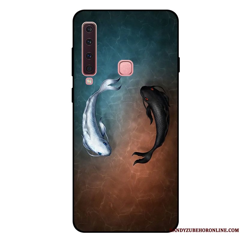 Etui Samsung Galaxy A9 2018 Cartoon Telefonanti-fald, Cover Samsung Galaxy A9 2018 Blød Rød