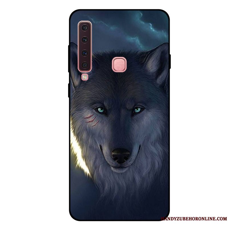 Etui Samsung Galaxy A9 2018 Cartoon Telefonanti-fald, Cover Samsung Galaxy A9 2018 Blød Rød