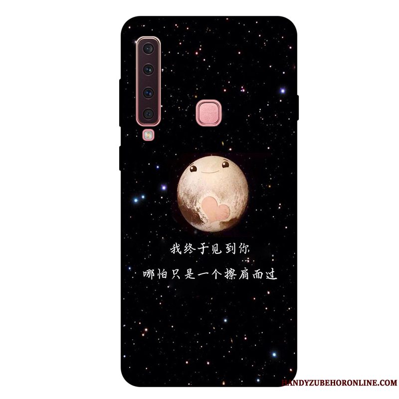 Etui Samsung Galaxy A9 2018 Cartoon Telefonanti-fald, Cover Samsung Galaxy A9 2018 Blød Rød