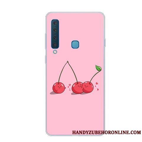 Etui Samsung Galaxy A9 2018 Kreativ Smuk Lyserød, Cover Samsung Galaxy A9 2018 Blød Telefonanti-fald