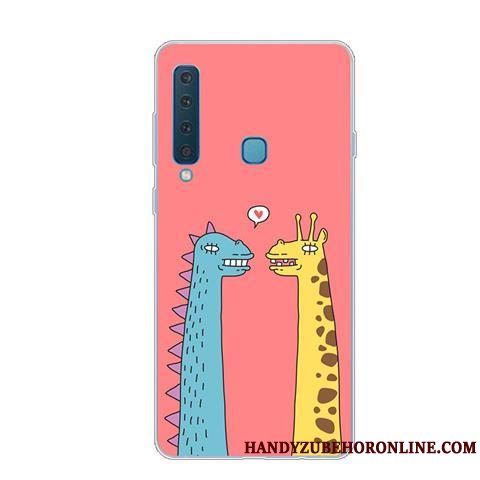 Etui Samsung Galaxy A9 2018 Kreativ Smuk Lyserød, Cover Samsung Galaxy A9 2018 Blød Telefonanti-fald