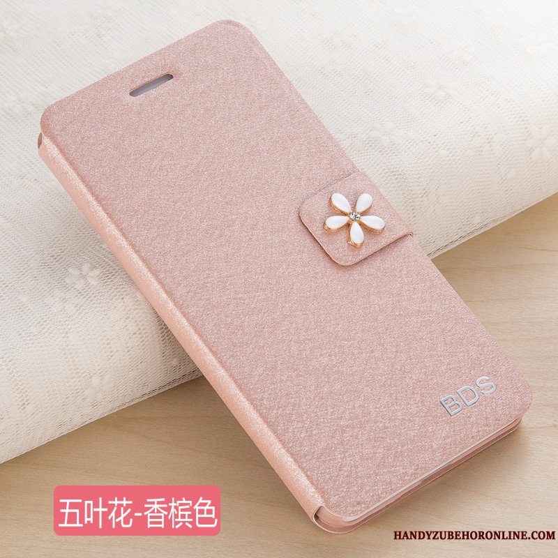 Etui Samsung Galaxy A9 2018 Læder Heldig Anti-fald, Cover Samsung Galaxy A9 2018 Folio Telefontrend