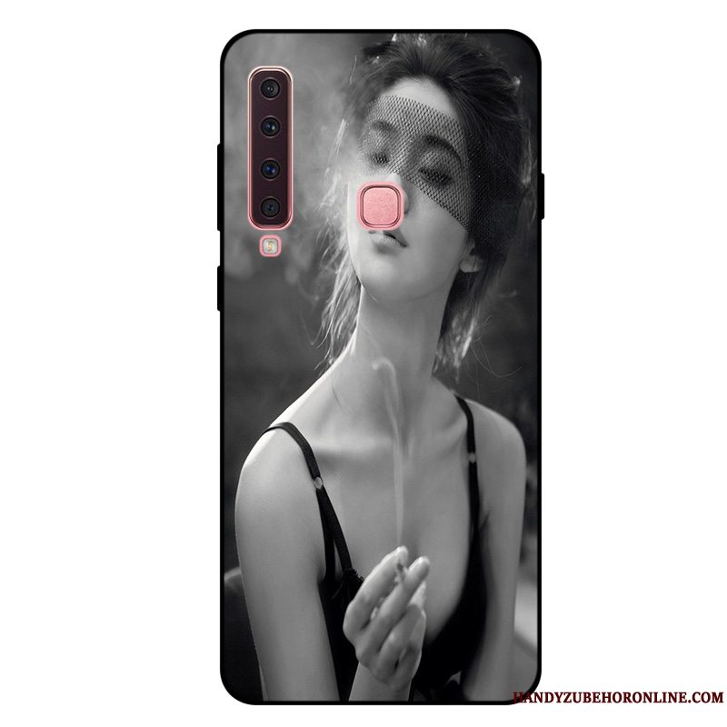 Etui Samsung Galaxy A9 2018 Silikone Anti-fald Trend, Cover Samsung Galaxy A9 2018 Beskyttelse Sort Telefon