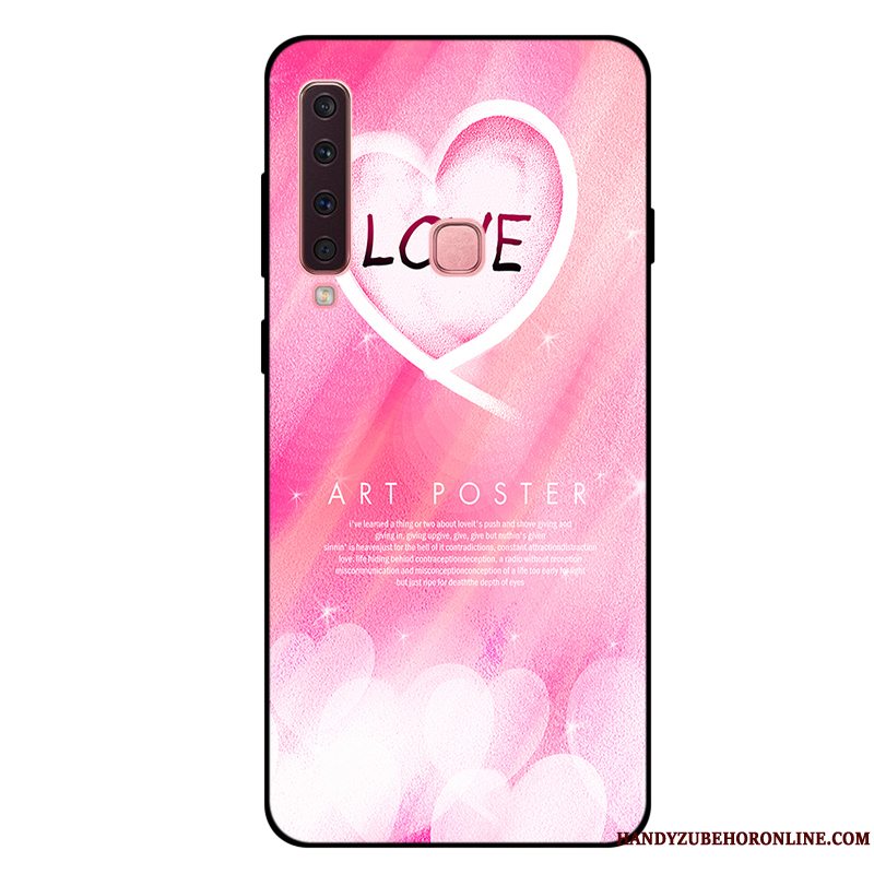 Etui Samsung Galaxy A9 2018 Tasker Lyserød Frisk, Cover Samsung Galaxy A9 2018 Blød Anti-fald Telefon