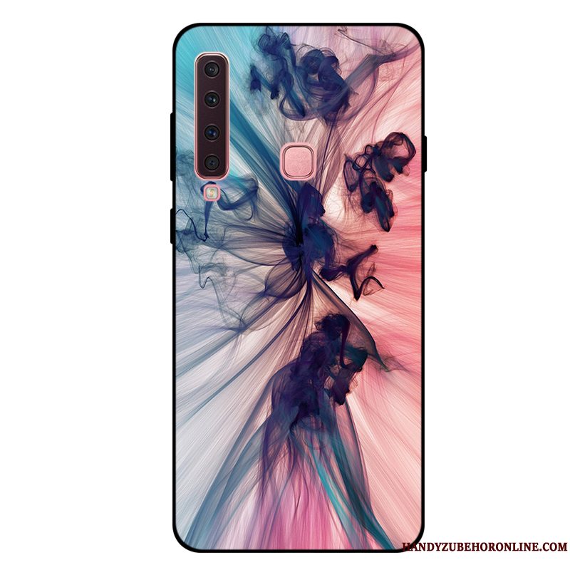 Etui Samsung Galaxy A9 2018 Tasker Lyserød Frisk, Cover Samsung Galaxy A9 2018 Blød Anti-fald Telefon