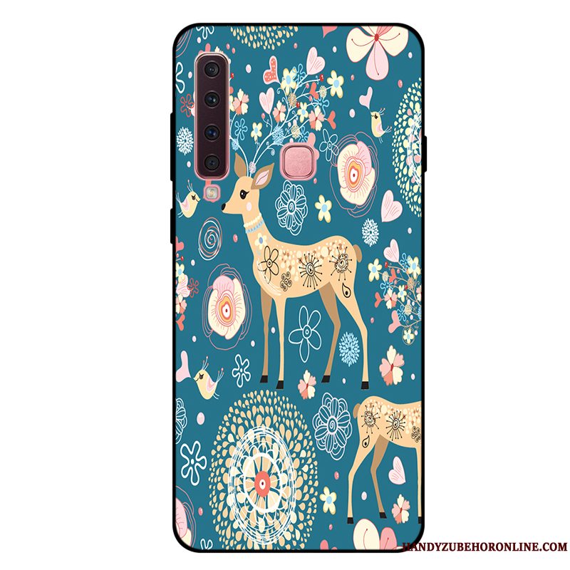 Etui Samsung Galaxy A9 2018 Tasker Lyserød Frisk, Cover Samsung Galaxy A9 2018 Blød Anti-fald Telefon