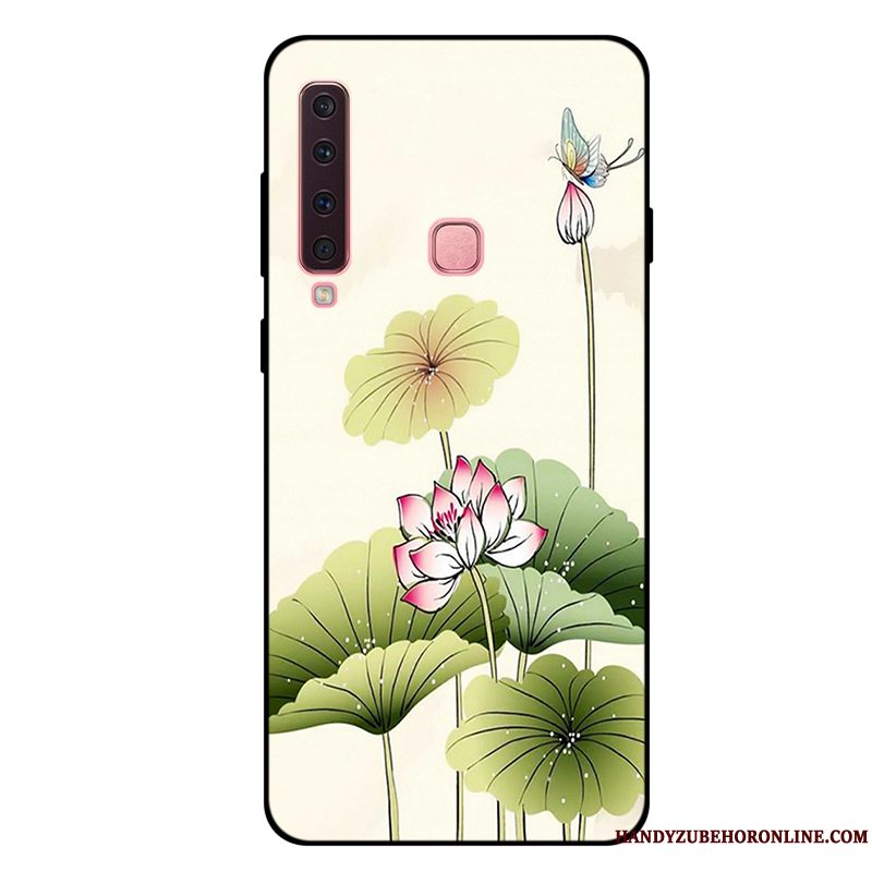 Etui Samsung Galaxy A9 2018 Tasker Lyserød Frisk, Cover Samsung Galaxy A9 2018 Blød Anti-fald Telefon